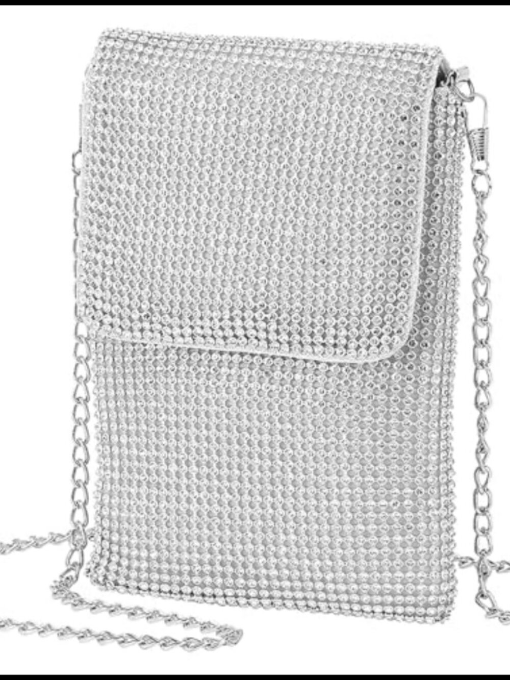 Rhinestone Crossbody Cell Phone Purse Wallet Clutch Evening Bag